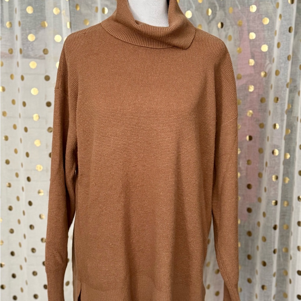 Cozy Brown Turtleneck Sweater
